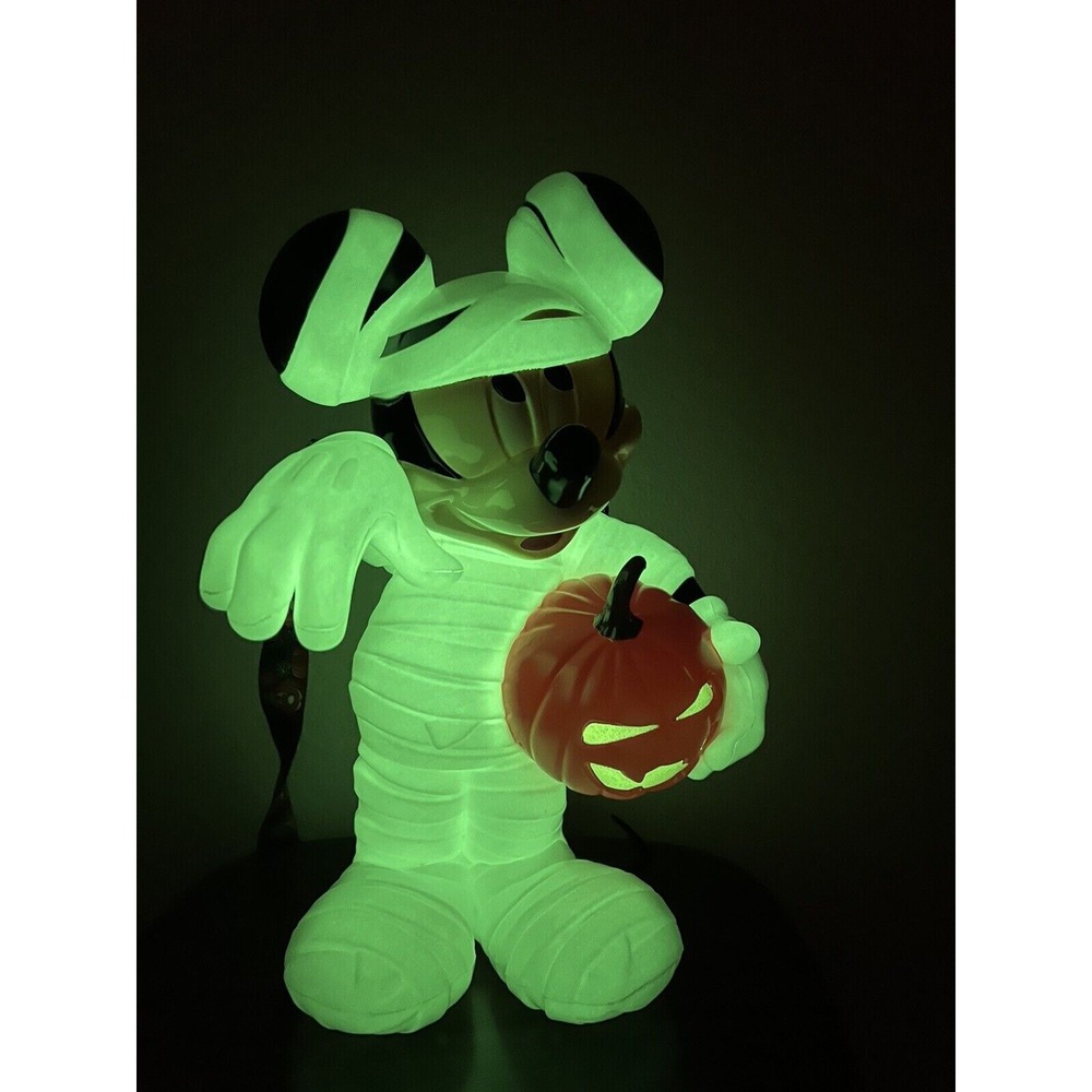 2022 Disney Parks Glow in the Dark MICKEY MOUSE Mummy Halloween Popcorn Bucket N